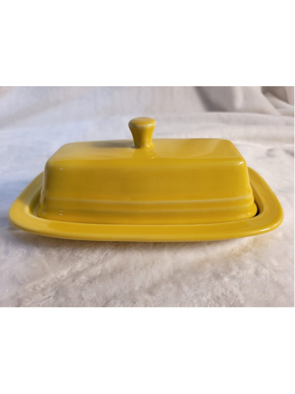 Fiesta Ware Sunflower 1/4 Lb Butter Dish Covered 4 Oz Homer Laughlin